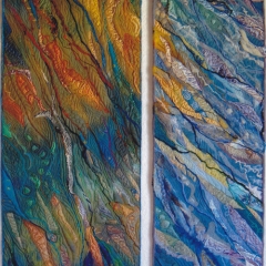 Duett, 2005, 119 x 42 bzw. 35 cm