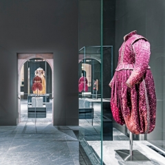 Blick in die Dauerausstellung "Kurfürstliche Garderobe" im Renaissanceflügel des Residenzschlosses Dresden, Foto: HC Krass