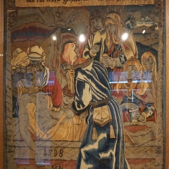 Palais Episcopal Straßburg Die Grablegung Christi, 98x 76 cm, Wolle, Seide, Metallfäden 1598