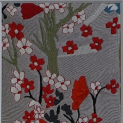 Dialog der Blumen - Afghanische Stickerei zu Magnolienzweig